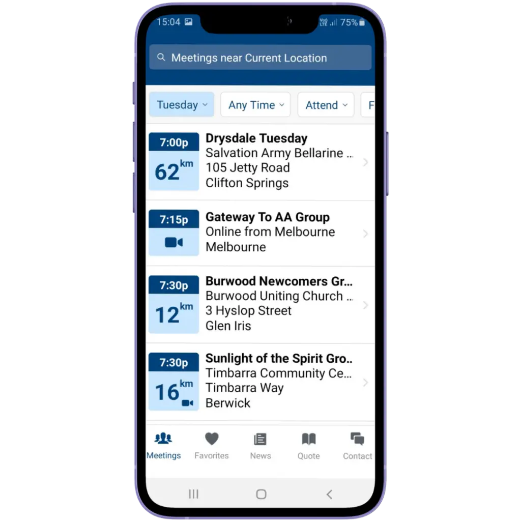 iPhone Screenshot 2 - Meeting Guide App